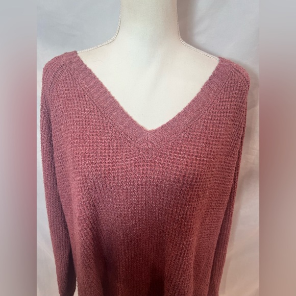 Maurice’s long sleeve waffle v-neck sweater size 2X - Picture 3 of 9